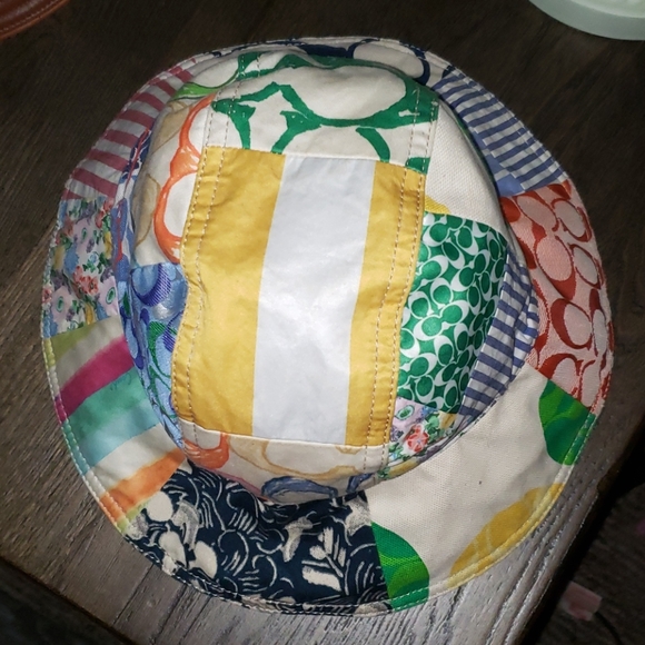 Coach Story Patch Bucket Patchwork Hat - Picture 12 of 16